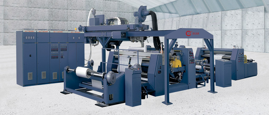 sjfm plastic extrusion coating machin